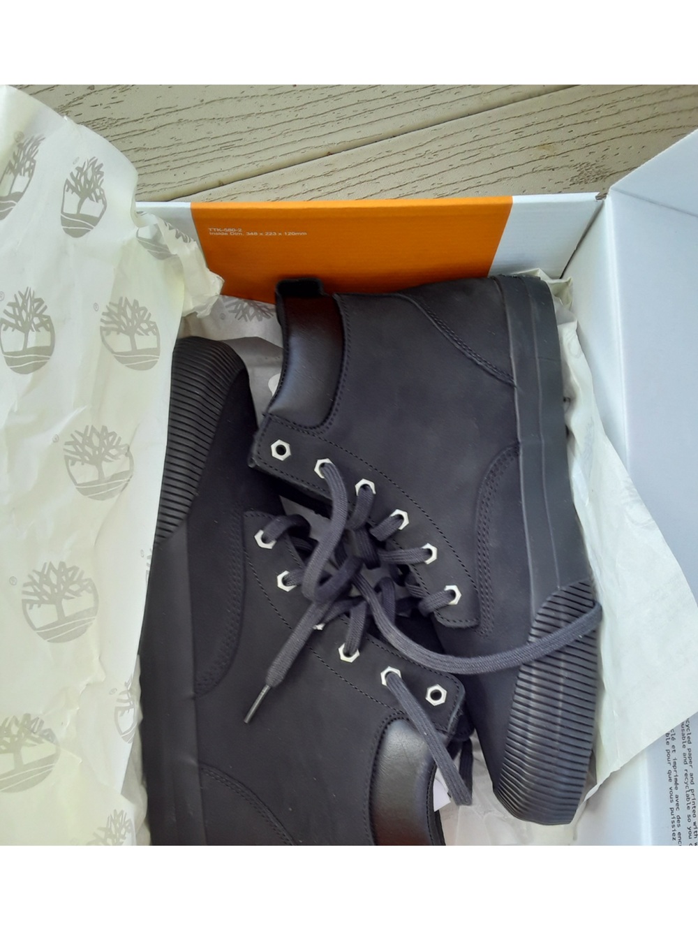 NIB Timberland Skyla Bay 2.0 High Top Lace Up Sneakers Black Nubuck 9.5 M